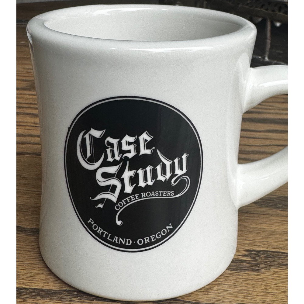 Case Study Coffee Roasters Heavy Ceramic Mug for Hot Drinks, Heavy Diner-Style
